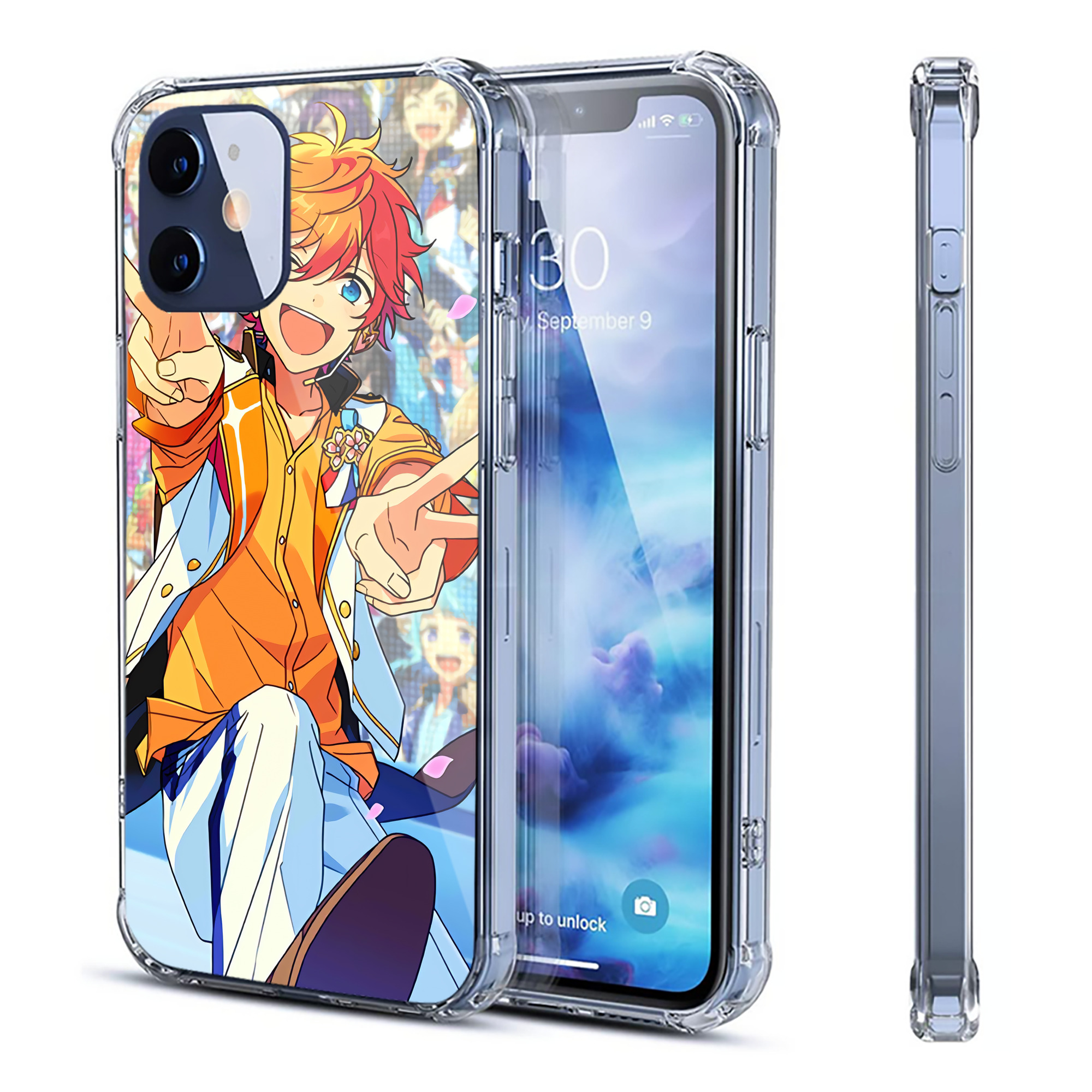 （画像用） あんさんぶるスターズ! Ensemble Stars 【iPhone 12シリーズ対応】透明スマホケース（クリアソフトケース）